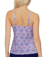 Island Escape Women's Cali Printed Tankini Top, Created for Macy's