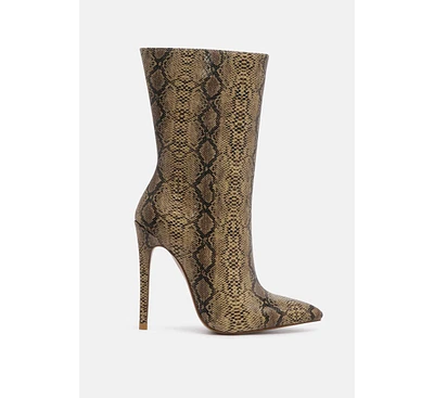 Micah Pointed Toe Stiletto High Ankle Boots