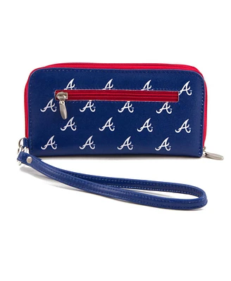 Women's Atlanta Braves Zip-Around Wristlet Wallet