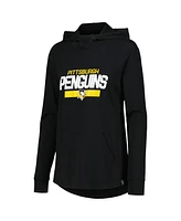 Women's LevelWear Sidney Crosby Black Pittsburgh Penguins Vivid Player Name and Number Pullover Hoodie