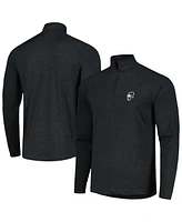 Men's Under Armour Black Wm Phoenix Open T2 Shellrix Raglan Quarter-Zip Jacket