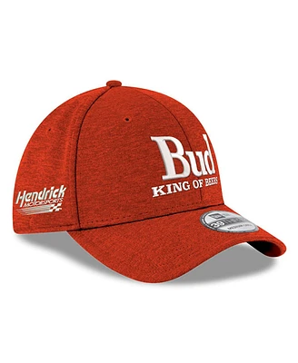 Men's New Era Scarlet Hendrick Motorsports Budweiser 39THIRTY Flex Hat