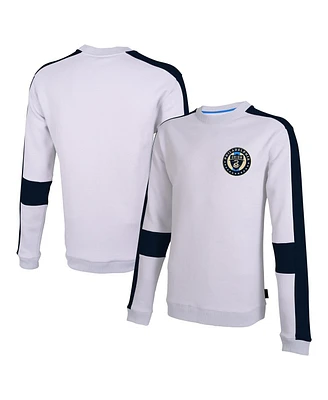 Men's Stadium Essentials White Philadelphia Union Half Time Pullover Sweatshirt