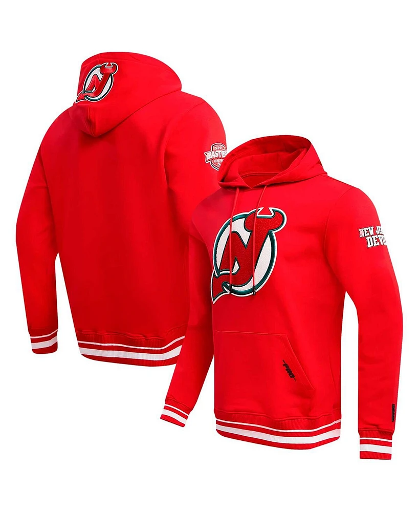 Men's Pro Standard Red New Jersey Devils Retro Classic Fleece Pullover Hoodie