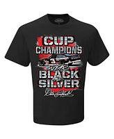 Men's Checkered Flag Sports Black Dale Earnhardt Champions Wear T-shirt