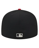 Men's New Era Black Atlanta Braves Metallic Camo 59FIFTY Fitted Hat