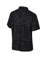 Men's Colosseum Black Tennessee Volunteers Ozark Button-Up Shirt