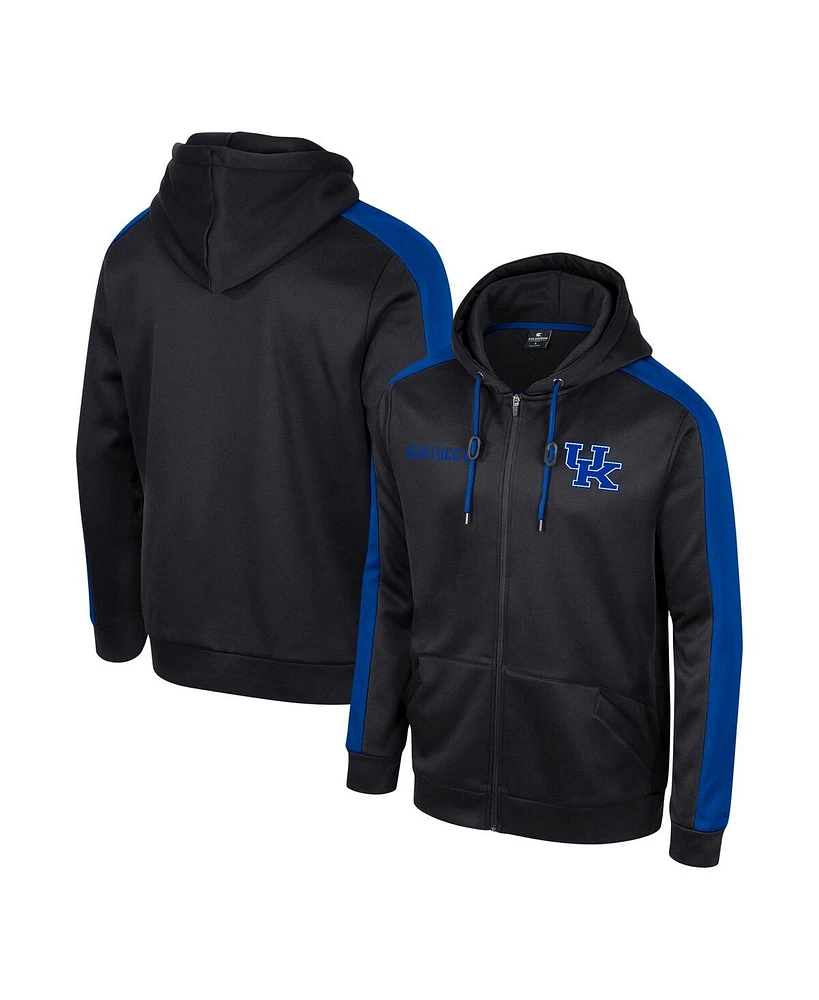 Men's Colosseum Black Kentucky Wildcats Reese Full-Zip Hoodie