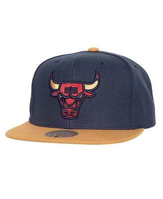 Men's Mitchell & Ness Navy Chicago Bulls Work It Snapback Hat