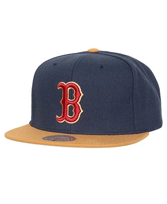Men's Mitchell & Ness Navy Boston Red Sox Work It Snapback Hat