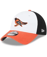 Youth Boys and Girls New Era White Baltimore Orioles 2024 Batting Practice 9TWENTY Adjustable Hat