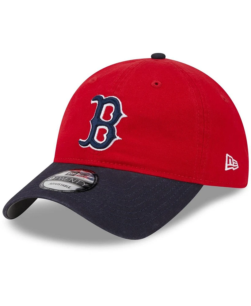 Youth Boys and Girls New Era Red Boston Red Sox 2024 Batting Practice 9TWENTY Adjustable Hat