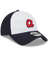 Youth Boys and Girls New Era White Atlanta Braves 2024 Batting Practice 9TWENTY Adjustable Hat