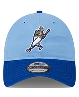 Men's New Era Light Blue Milwaukee Brewers 2024 Batting Practice 9TWENTY Adjustable Hat