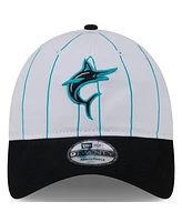 Men's New Era White Miami Marlins 2024 Batting Practice 9TWENTY Adjustable Hat