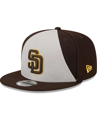 Men's New Era Brown San Diego Padres 2024 Batting Practice 9FIFTY Snapback Hat
