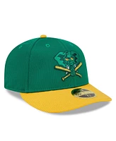 Men's New Era Kelly Green Oakland Athletics 2024 Batting Practice Low Profile 59FIFTY Fitted Hat