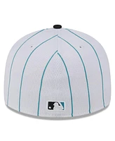 Men's New Era White Miami Marlins 2024 Batting Practice Low Profile 59FIFTY Fitted Hat