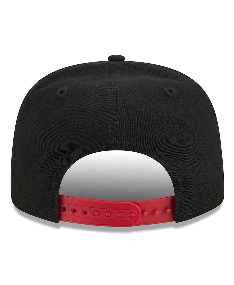 Men's New Era Black Atlanta United Fc Heritage The Golfer Snapback Hat