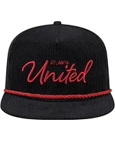 Men's New Era Black Atlanta United Fc Corduroy Golfer Adjustable Hat