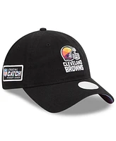 Women's New Era Black Cleveland Browns 2023 Nfl Crucial Catch 9TWENTY Adjustable Hat