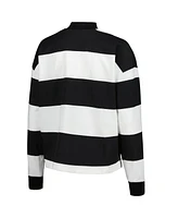 Women's Antigua White Austin Fc Radical Rugby Stripe Long Sleeve T-shirt