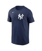 Men's Nike Navy New York Yankees Fuse Wordmark T-shirt