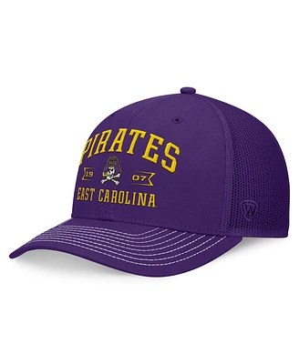Men's Top of the World Purple Ecu Pirates Carson Trucker Adjustable Hat
