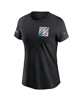 Women's Nike Black Los Angeles Chargers 2023 Nfl Crucial Catch Sideline Tri-Blend T-shirt