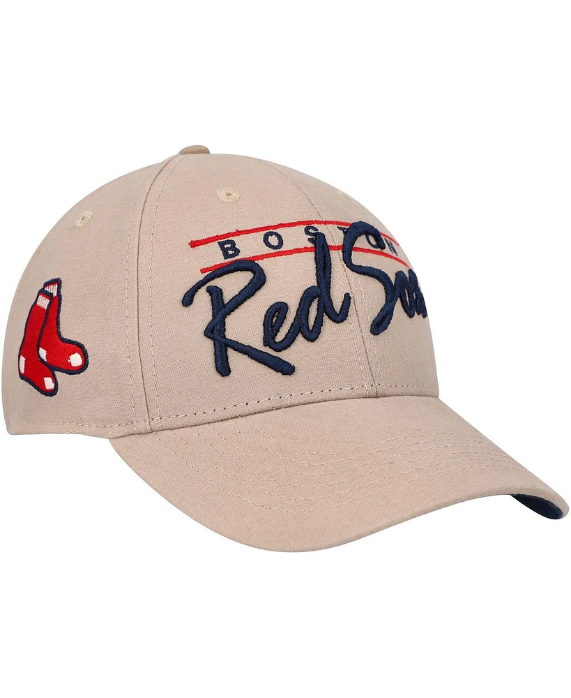 Men's '47 Brand Khaki Boston Red Sox Atwood Mvp Adjustable Hat