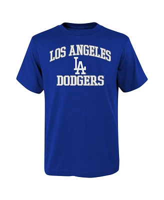 Big Boys Outerstuff Royal Los Angeles Dodgers Heart & Soul T-shirt