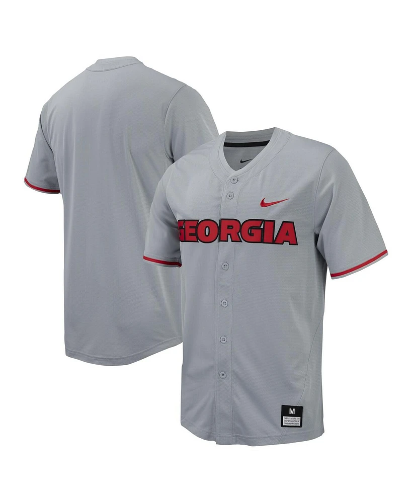 Nike Men's Georgia Bulldogs Replica Full-Button Baseball Jersey