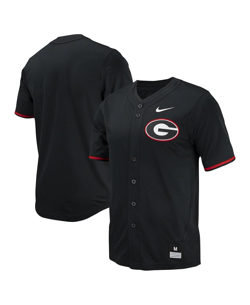 Nike Men's Georgia Bulldogs Replica Full-Button Baseball Jersey