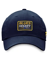 Men's Fanatics Navy St. Louis Blues Authentic Pro Prime Adjustable Hat