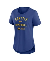 Women's Nike Royal Seattle Mariners City Connect Tri-Blend T-shirt