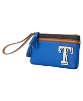 Men's and Women's Dooney & Bourke Texas Rangers Infield Double-Zip Wristlet