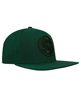 Men's Pro Standard Forest Green Brooklyn Nets Tonal Logo Snapback Hat