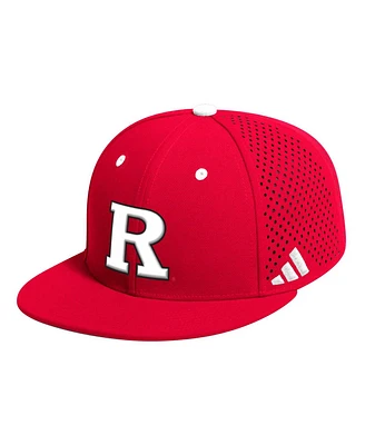 Men's adidas Scarlet Rutgers Scarlet Knights On-Field Baseball Fitted Hat