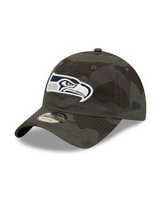 Men's New Era Camo Seattle Seahawks Core Classic 2.0 9TWENTY Adjustable Hat