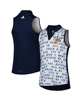 Girls Youth adidas Navy Arnold Palmer Print Heat.rdy Polo Shirt