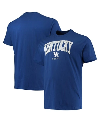 Men's Champion Royal Kentucky Wildcats Big and Tall Arch Over Wordmark T-shirt