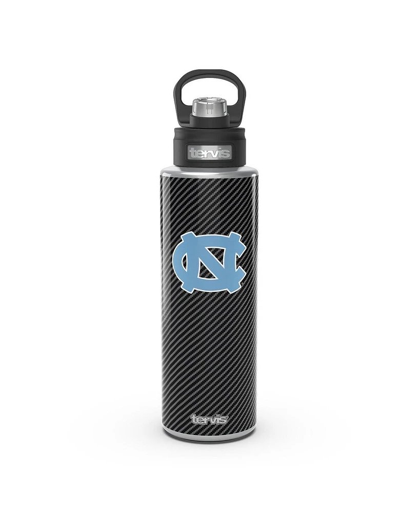 Tervis Tumbler North Carolina Tar Heels 40 Oz Carbon Fiber Wide Mouth Water Bottle