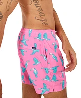 Chubbies Men's The Toucan Do Its Quick-Dry 5-1/2" Swim Trunks with Boxer Brief Liner