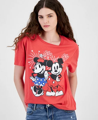 Disney Mickey And Minnie Fireworks Short-Sleeve T-Shirt