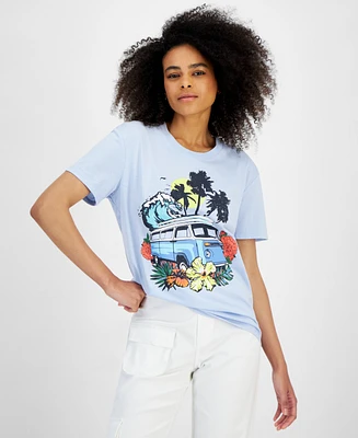 Self Esteem Juniors' Surf Graphic T-Shirt