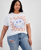 Grayson Threads, The Label Trendy Plus Smiley Graphic T-Shirt