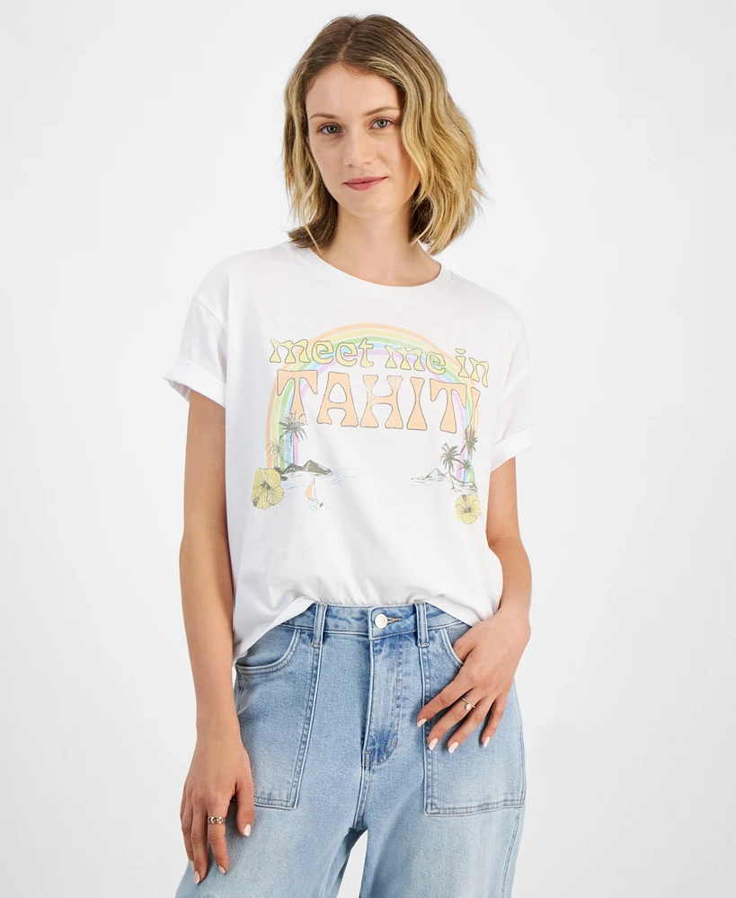 Grayson Threads, The Label Juniors' Tahiti Graphic T-Shirt