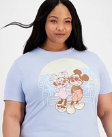 Disney Trendy Plus Tropical Mickey And Minnie Graphic T-Shirt