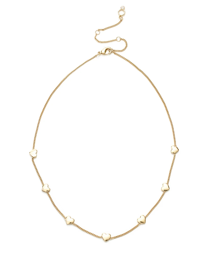 Kleinfeld Gold-Tone Heart Bib Necklace