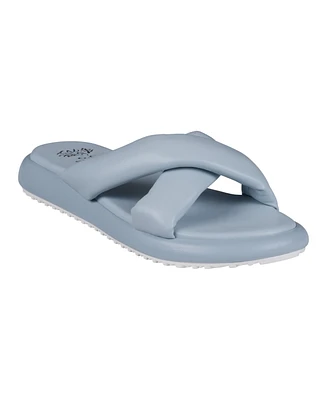 Gc Shoes Women's Nalani Crisscross Slide Flat Sandals